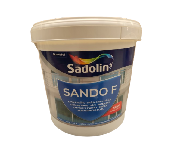 Dažai. Dažai, dažymo įrankiai, dažymo juostos. Fasadiniai dažai. Dažai Sadolin SANDO F 5l 