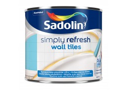 Dažai. Dažai, dažymo įrankiai, dažymo juostos. Specialios paskirties dažai. Dažai Sadolin SIMPLY REFRESH Wall tiles BW 0,5l