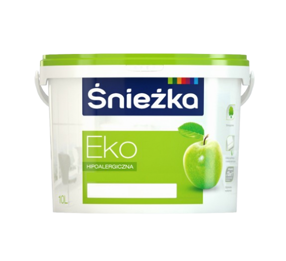 Dažai. Dažai, dažymo įrankiai, dažymo juostos. Lubų dažai. Dažai Sniežka EKO balti 10l