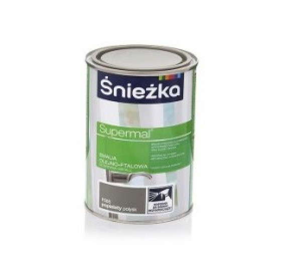 Dažai. Dažai, dažymo įrankiai, dažymo juostos. Emaliniai dažai. Dažai Sniežka nitro 0,8l Pilka sp. 