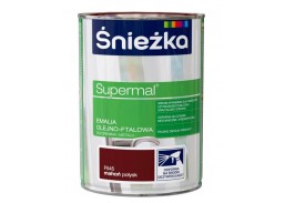 Dažai. Dažai, dažymo įrankiai, dažymo juostos. Emaliniai dažai. Dažai Sniežka SUPERMAL raudonmedis, 0,8l 