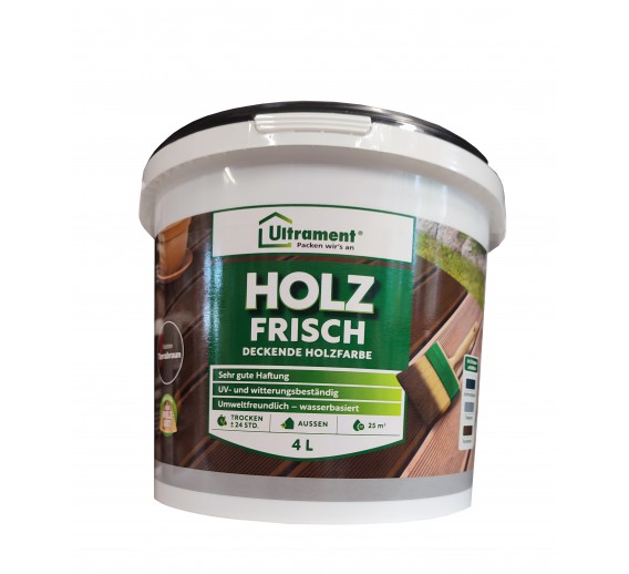 Dažai. Dažai, dažymo įrankiai, dažymo juostos. Fasadiniai dažai. Dažai terasoms Hoz Frisch Ultrament šviesiai ruda 4l 
