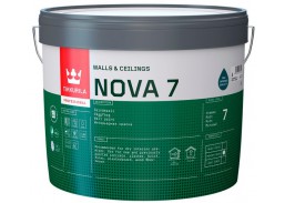 Dažai. Dažai, dažymo įrankiai, dažymo juostos. Lubų dažai. Dažai Tikkurila NOVA 7 A 9L 