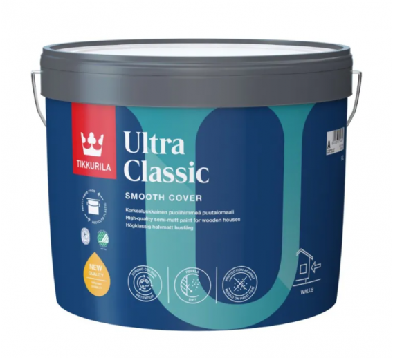 Dažai. Dažai, dažymo įrankiai, dažymo juostos. Fasadiniai dažai. Dažai Tikkurila ULTRA Classic A 2.7l