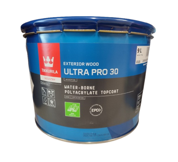 Dažai. Dažai, dažymo įrankiai, dažymo juostos. Vandeniniai dažai. Dažai ULTRA PRO 30 VVA 9L 