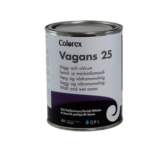 Dažai. Dažai, dažymo įrankiai, dažymo juostos. Vandeniniai dažai. Dažai Vagans 25 COLOREX bazė A 0,9l 