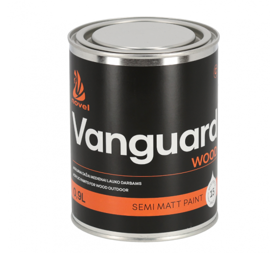 Dažai. Medienos apsaugos ir dekoravimo priemonės. Medienos dažai ir dažyvės. Dažai medienai. Dažai Vanguard wood paint A semi matt 0.9l 