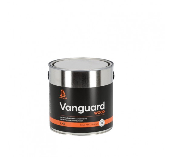 Dažai. Medienos apsaugos ir dekoravimo priemonės. Medienos dažai ir dažyvės. Dažai medienai. Dažai Vanguard wood paint A semi matt 2,4l 