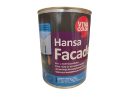 Dažai. Dažai, dažymo įrankiai, dažymo juostos. Fasadiniai dažai. Dažai VIVACOLOR Hansa Facade LA 0.9l 