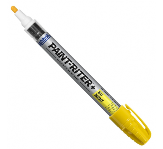 Darbo įrankiai. Mechaniniai įrankiai. Žymėjimo įrankiai - pieštukai, žymekliai, markeriai. Markeriai. Dažų markeris Pro line HP geltonas 46-096961 