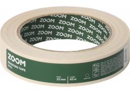 Dažai. Dažai, dažymo įrankiai, dažymo juostos. Apsauginės dažymo, glaistymo ir armavimo juostos. Dažymo juosta balta ZOOM 25 mm x 45 m