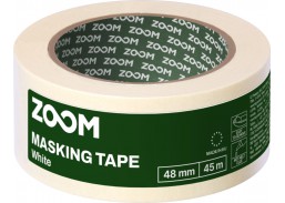 Dažai. Dažai, dažymo įrankiai, dažymo juostos. Apsauginės dažymo, glaistymo ir armavimo juostos. Dažymo juosta balta ZOOM 48 mm x 45 m