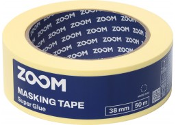 Dažai. Dažai, dažymo įrankiai, dažymo juostos. Apsauginės dažymo, glaistymo ir armavimo juostos. Dažymo juosta geltona 38mm x 50m ZOOM Super glue