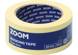 Dažai. Dažai, dažymo įrankiai, dažymo juostos. Apsauginės dažymo, glaistymo ir armavimo juostos. Dažymo juosta geltona 48mm x 50m ZOOM Super glue