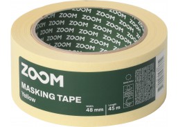 Dažai. Dažai, dažymo įrankiai, dažymo juostos. Apsauginės dažymo, glaistymo ir armavimo juostos. Dažymo juosta geltona ZOOM 50 mm x 45 m