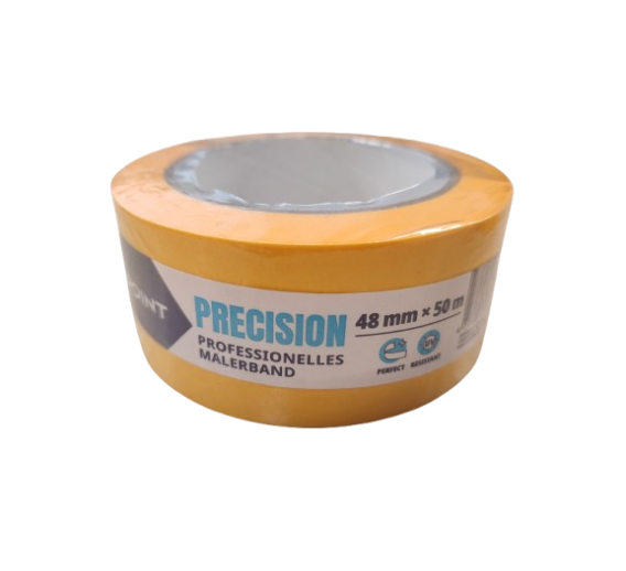 Dažai. Dažai, dažymo įrankiai, dažymo juostos. Apsauginės dažymo, glaistymo ir armavimo juostos. Dažymo juosta Precision POINT 48mm 50 m 