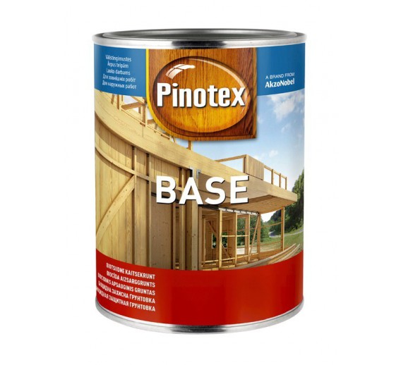 Dažai. Medienos apsaugos ir dekoravimo priemonės. Pinotex produktai. Dažyvė Pinotex BASE 1l 