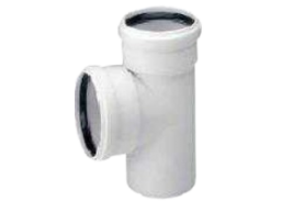 Santechnikos prekės. Vidaus kanalizacija. Vidaus kanalizacija betriukšmė. DB trišakis Magnaplast 87° 