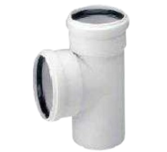 Santechnikos prekės. Vidaus kanalizacija. Vidaus kanalizacija betriukšmė. DB trišakis Magnaplast 87° 