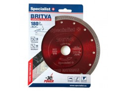 Darbo įrankiai. Įrankių priedai. Deimantiniai diskai. Deimantinis diskas Britva Specialist, d-180x10,8x25,4 mm 