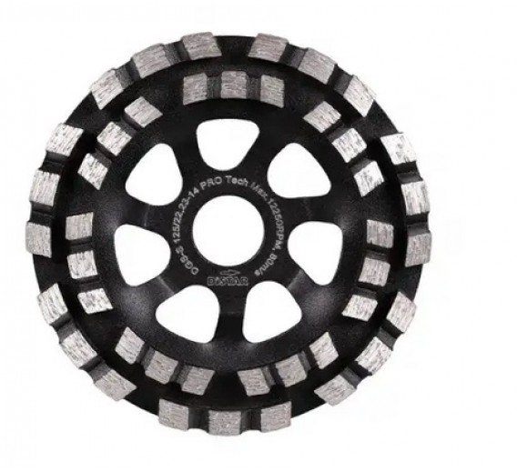 Darbo įrankiai. Įrankių priedai. Šlifavimo medžiagos. Betono šlifavimo medžiagos. Deimantinis diskas DGS-S Distar Pro Tech 125x22,M14 