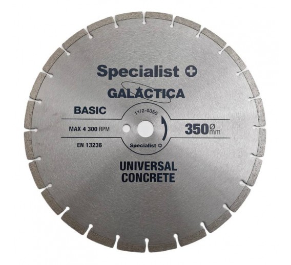 Darbo įrankiai. Įrankių priedai. Deimantiniai diskai. Deimantinis diskas Galactica D350x25,4 mm 