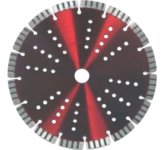 Darbo įrankiai. Įrankių priedai. Deimantiniai diskai. Deimantinis diskas K12 Turbo D125x22mm 