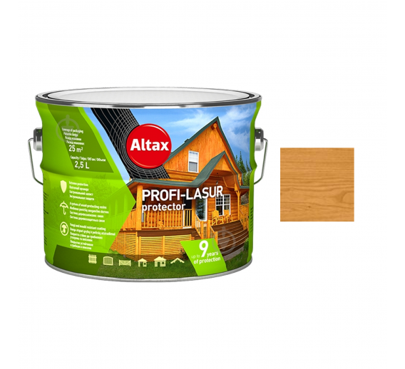 Dekoratyvi medienos apsauga ALTAX-PROFI Lasur, pinia sp., 2,5l 