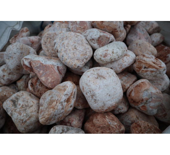 Aplinkos tvarkymo elementai. Sodo ir daržo prekės. Dekoratyvinis akmuo, skaldelės, mulčias. Dekoratyviniai akmenys „Congo“ 60-100mm 20kg 