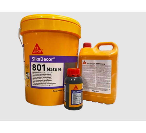 Statybinės medžiagos. Cementas. Dekoratyvinis mikrocementas SikaDecor-801 Nature AB ES 13 kg 
