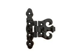 Vidaus apdailos prekės. Durys, jų dalys. Durų furnitūra. Lankstai, vyriai. Dekoratyvinis vyris Mod Cab H-100, juodas