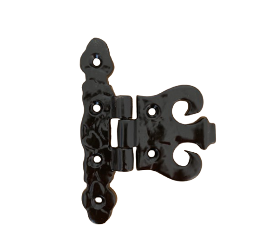 Vidaus apdailos prekės. Durys, jų dalys. Durų furnitūra. Lankstai, vyriai. Dekoratyvinis vyris Mod Cab H-100, juodas