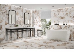 Dekorinės sienų plytelės CALACATTA GOLD GLOSS 31,5x100 cm 