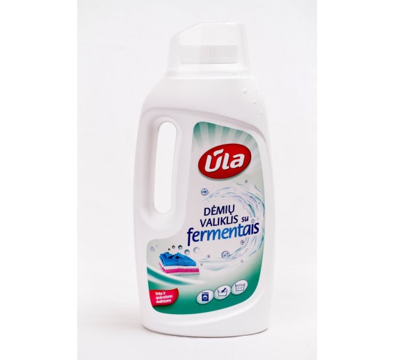 Švaros prekės. Buitinė chemija, valikliai. Dėmių valikl Ūla su fermentais, 1.5l 