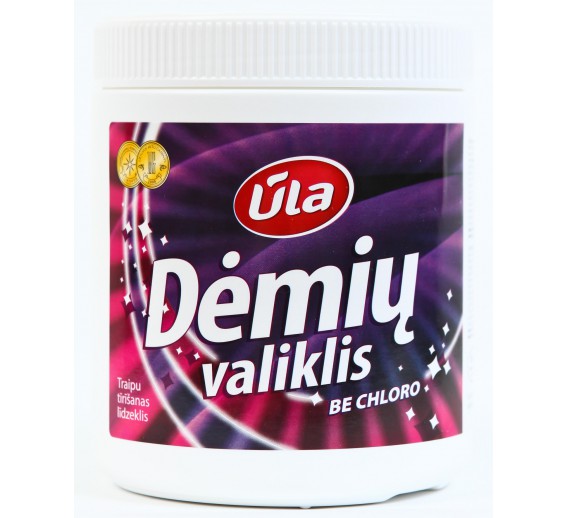 Švaros prekės. Buitinė chemija, valikliai. Dėmių valiklis Ūla be chloro, 750g 