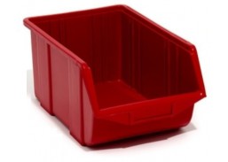 Darbo įrankiai. Įrankių priedai. Įrankių dėžės, krepšiai įrankiams, darbastaliai. Dėžutė EKO iš PVC raudona, 36 x 22,5 x 16,5 cm 