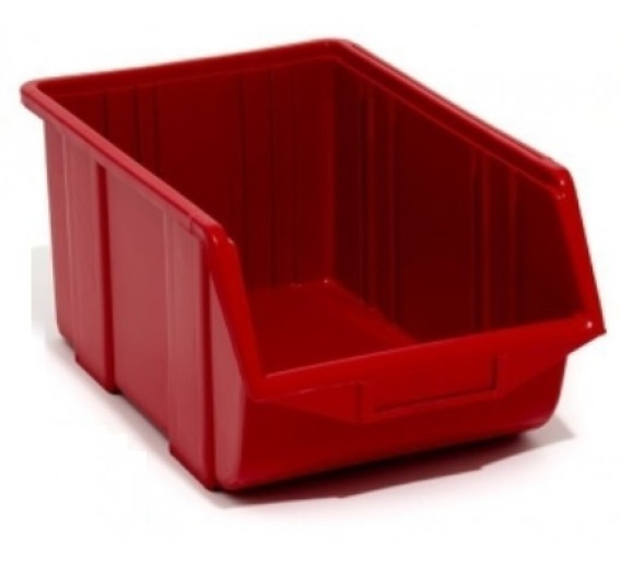 Darbo įrankiai. Įrankių priedai. Įrankių dėžės, krepšiai įrankiams, darbastaliai. Dėžutė EKO iš PVC raudona, 36 x 22,5 x 16,5 cm 