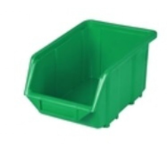 Darbo įrankiai. Įrankių priedai. Įrankių dėžės, krepšiai įrankiams, darbastaliai. Dėžutė EKO iš PVC žalia, 25 x 16 x 13 cm 