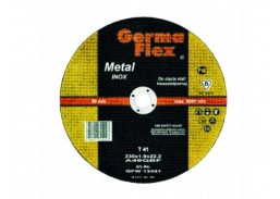 Darbo įrankiai. Įrankių priedai. Metalo pjovimo diskai. Diskas metalui INOX T41 230x1,9x22mm Germa Flex 