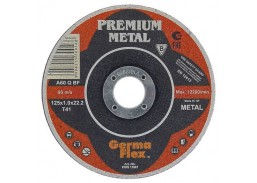 Darbo įrankiai. Įrankių priedai. Metalo pjovimo diskai. Diskas metalui T41 125x1,6x22mm Germa Flex 