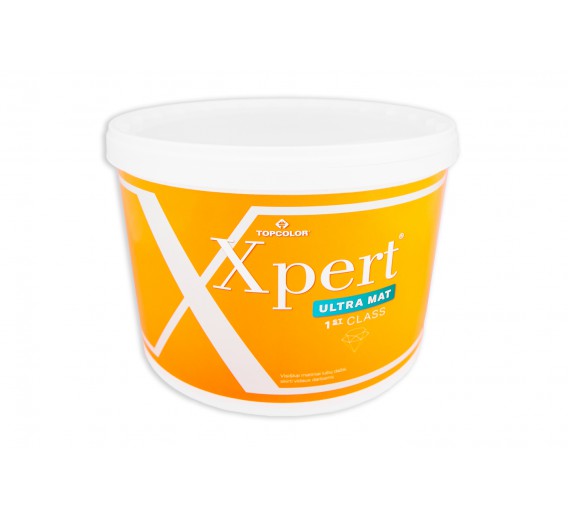 Dažai. Dažai, dažymo įrankiai, dažymo juostos. Vandeniniai dažai. Dispersiniai dažai Topcolor Xpert Ultra Mat 10l 