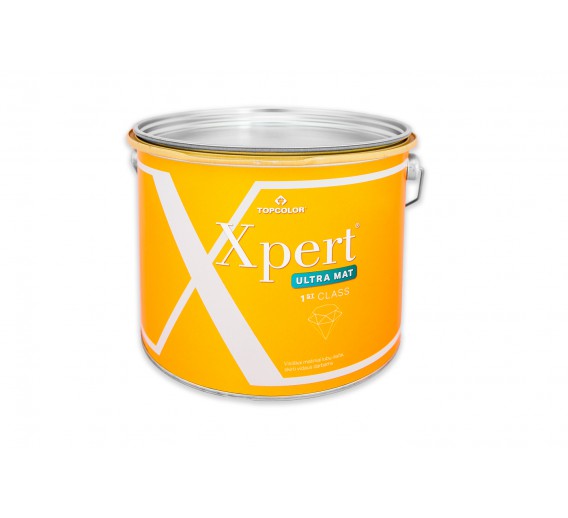 Dažai. Dažai, dažymo įrankiai, dažymo juostos. Vandeniniai dažai. Dispersiniai dažai Topcolor Xpert Ultra Mat 2,5l 