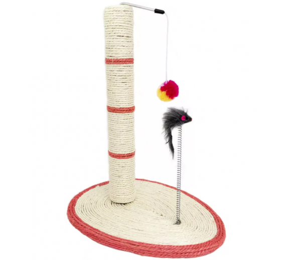 Gyvūnų prekės. Gyvūnėlių priežiūros priemonės. Žaislai gyvūnams, draskyklės. Draskyklė LEON MOUSE 51cm 