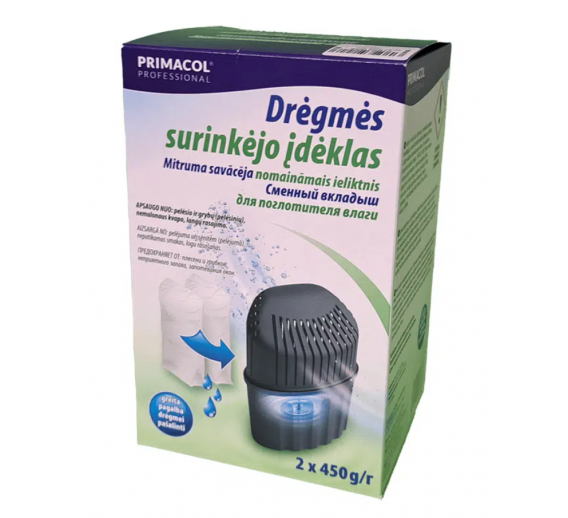 Namų apyvokos prekės. Drėgmės surinkėjai. Drėgmės surinkėjo PRIMACOL įdėklas 2x450g 