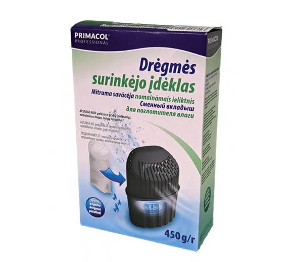 Namų apyvokos prekės. Drėgmės surinkėjai. Drėgmės surinkėjo PRIMACOL įdėklas 450g 