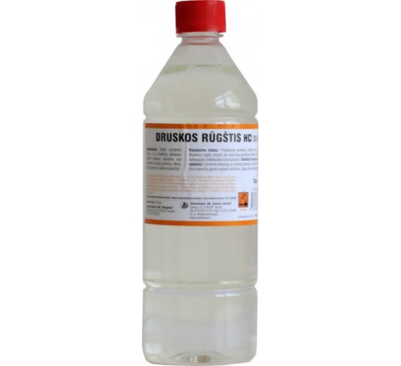 Švaros prekės. Buitinė chemija, valikliai. Druskos rūgštis, 1 l 