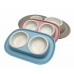 Gyvūnų prekės. Gyvūnėlių priežiūros priemonės. Dubenėliai gyvūnų maistui. Dubenėlis maistui BOWL SMART mėlynas 2x230ml  kaina