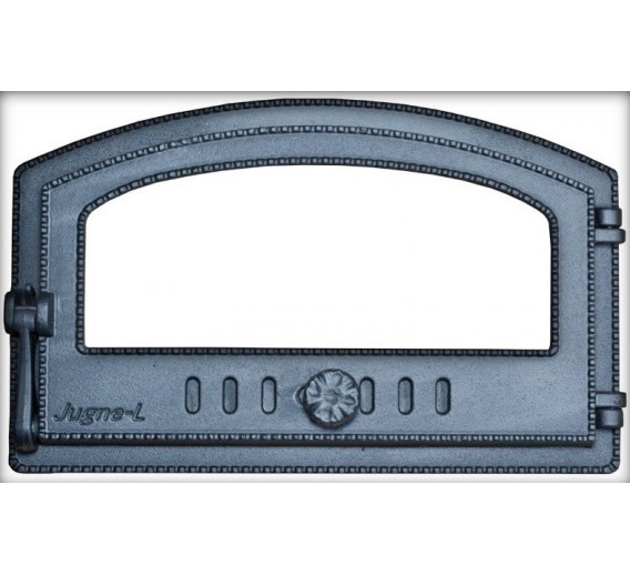Metalų gaminiai . Ketaus gaminiai. Duonkepio durelės su stiklu 470x290 mm 