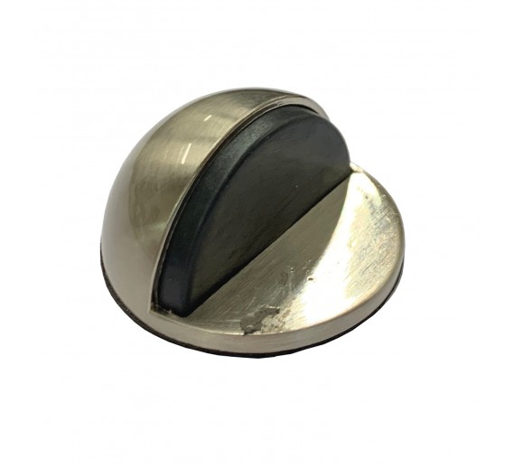 Vidaus apdailos prekės. Durų furnitūra. Durų furnitūra. Durų atramos. Durų atrama priklij.d-45x25mm, sidabrinė matinė 
