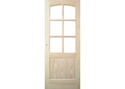 Vidaus apdailos prekės. Durų furnitūra. Durys. Faneruotos durys. Durų varčia MALAGA CRISTAL 710x2030 mm 
